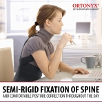 ORTONYX Unisex XXL Beden Dik Duru� Korsesi (Siyah)