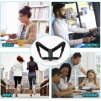GTETKDE Unisex Medium Beden Dik Duru Korsesi (Siyah)