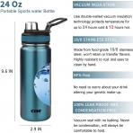 Cille 710 ml. Paslanmaz elik Termos (Mavi)