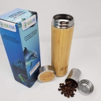 ECO/EGO 500 ml. Paslanmaz elik Termos (Bambu)