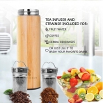 NATUREUM 500 ml. Paslanmaz elik Termos (Bambu)