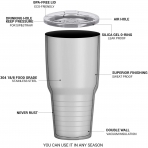 Piper Lou 900 ml. Paslanmaz elik Termos (Pembe)