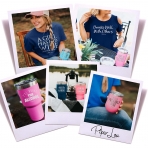 Piper Lou 900 ml. Paslanmaz elik Termos (Pembe)