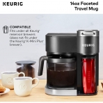 Keurig 420 ml. Paslanmaz elik Termos (Krmz)