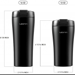 LEIDFOR Paslanmaz �elik Termos (Siyah Squirrel)(480ml)