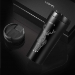 LEIDFOR Paslanmaz �elik Termos (Beyaz)(480ml)