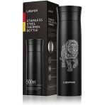 LEIDFOR Paslanmaz �elik Termos (Siyah Aslan)(500ml)