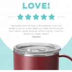 Swig Life Paslanmaz elik Seyahat Kupas(530ml)(Bordo)