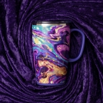 Swig Life Paslanmaz elik Seyahat Kupas(530ml)(Mor Desenli)