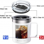 Umite Chef Yaltml Paslanmaz elik Termos Kupa (Beyaz)(340ml)
