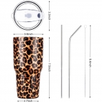 DS 880ml Paslanmaz �elik Termos (Leopar)