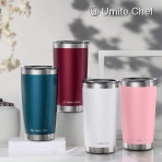 Umite Chef Yaltml Paslanmaz elik Termos (Pembe)(590ml)