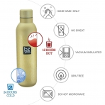 bzyoo H2GO Yaltml Paslanmaz elik Termos(Gold)(500ml)