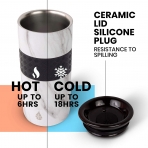 Elemental Paslanmaz �elik Termos (Marble)(470ml)