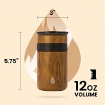 Elemental Paslanmaz �elik Termos (Teak Wood)(340ml)