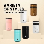 Elemental Paslanmaz �elik Termos (Teak Wood)(340ml)