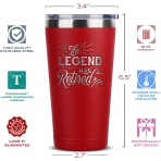 Sodilly Paslanmaz elik Termos (The Legend Has Retired)(470ml)