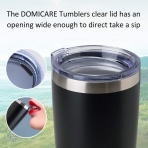 DOMICARE Paslanmaz �elik Termos (Siyah)(590ml)