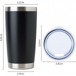 DOMICARE Paslanmaz �elik Termos (Siyah)(590ml)