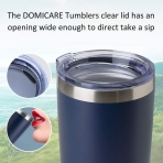 DOMICARE Paslanmaz �elik Termos (Lacivert)(590ml)