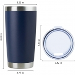 DOMICARE Paslanmaz �elik Termos (Lacivert)(590ml)