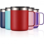 ALOUFEA Paslanmaz �elik Termos Kupa (2Adet)(K�rm�z�)(340ml)
