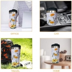 Hasdon-Hill 355 ml. Paslanmaz �elik Termos (Beyaz-Ay �i�e�i)