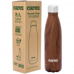 CAREZ Paslanmaz elik Su iesi (Teakwood)(500ml)