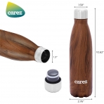 CAREZ Paslanmaz elik Su iesi (Teakwood)(500ml)