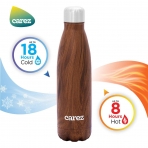 CAREZ Paslanmaz elik Su iesi (Teakwood)(500ml)