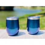 CHILLOUT LIFE Stainless Steel Wine Tumblers 2 Pack 12 oz - Double