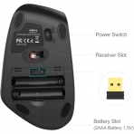 Nulaxy Bluetooth Vertical Ergonomik Mouse (Siyah)