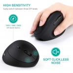 Jelly Comb Bluetooth Vertical Ergonomik Mouse (Siyah)