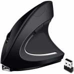 KKUYI Bluetooth Vertical Ergonomik Mouse (Siyah)