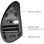 Nidiox Bluetooth Vertical Ergonomik Mouse (Siyah)