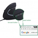 UMEI Kablolu Vertical Ergonomik Mouse (Siyah)