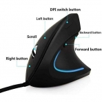 XMLEI Kablolu Vertical Ergonomik Mouse (Siyah)