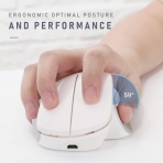 Jelly Comb Bluetooth Vertical Ergonomik Mouse (Beyaz-G�m��)