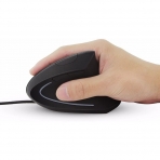 TopRen Kablolu Vertical Ergonomik Mouse (Siyah)