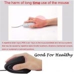 TopRen Kablolu Vertical Ergonomik Mouse (Siyah)