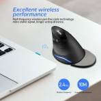 zelotes Bluetooth Dikey Ergonomik Mouse (Siyah)