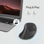 VicTsing Bluetooth Dikey Ergonomik Mouse (Siyah)