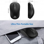 NexiGo Bluetooth Optik Ergonomik Mouse (Siyah)