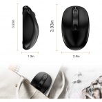 AHGUEP Bluetooth Optik Ergonomik Mouse (Siyah)