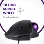 Perixx PERIMICE-520 Kablolu Ergonomik Trackball Mouse