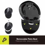 DELUX Classic Ergonomic Vertical Mouse (1600DPI)(Siyah)