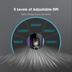 VicTsing 2.4G Egonomik Wireless Mouse (2400DPI)(Mor)