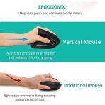 Funwaretech Ergonomik Dikey Wireless Mouse (Sol El)