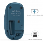 Jelly Comb 2.4GHz Wireless Bluetooth Mouse (Lacivert)
