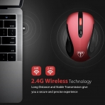 VicTsing 2.4G Egonomik Wireless Mouse (2400DPI)(Pembe)